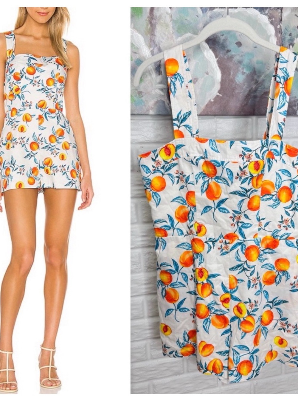 Amanda Uprichard Ace Romper Peaches (Medium)